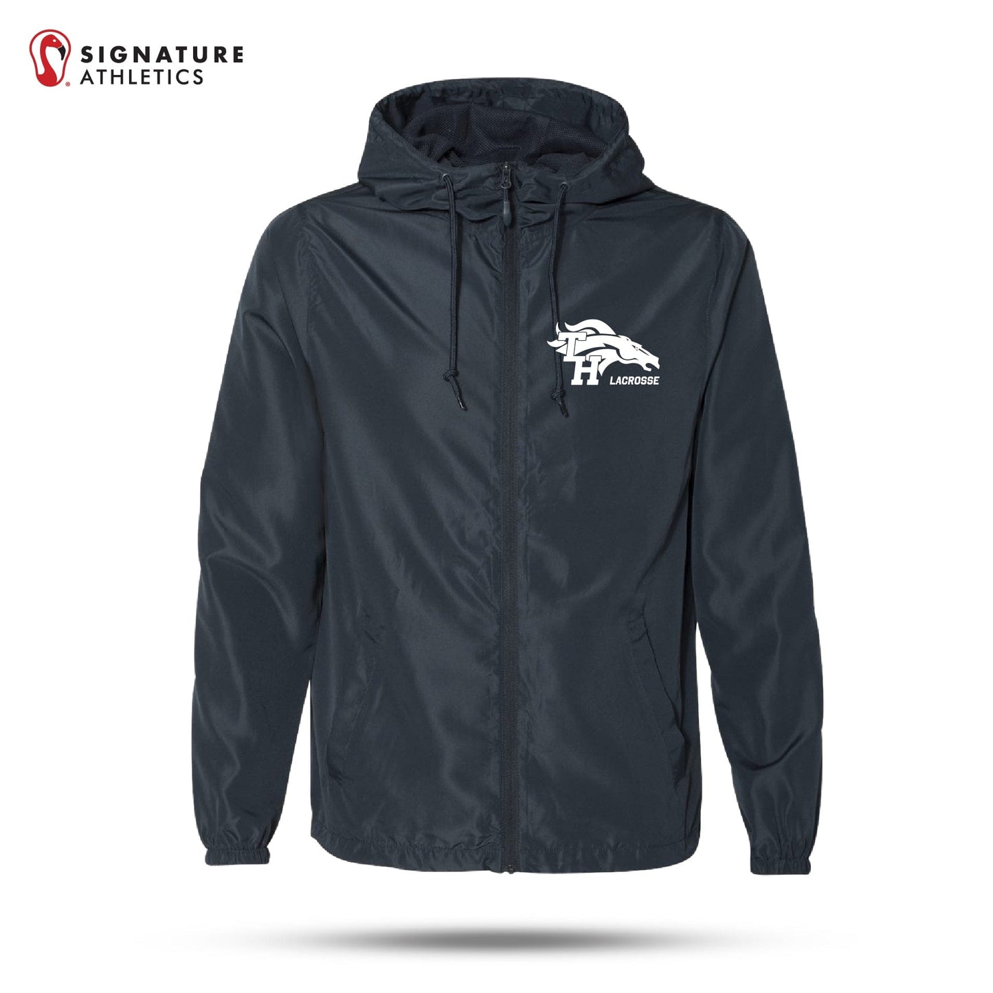 Independent Trading Co Men's Lightweight Windbreaker: Trabuco Hills Signature Lacrosse