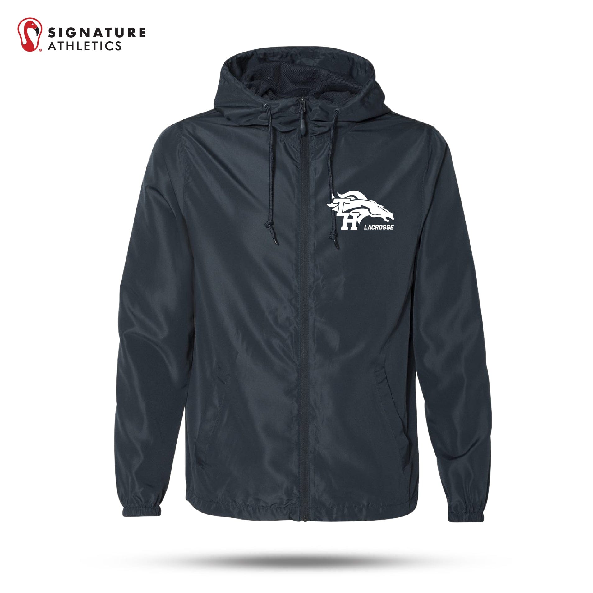 Independent Trading Co Men's Lightweight Windbreaker: Trabuco Hills Signature Lacrosse