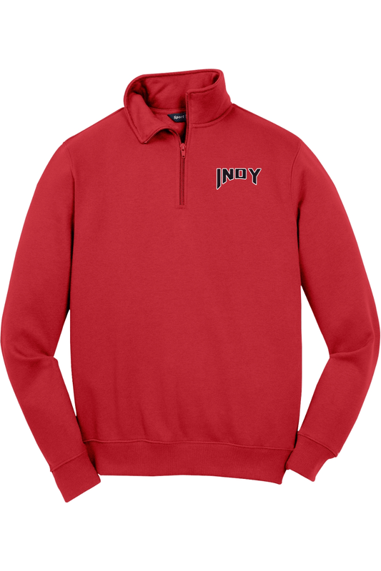 Indiana University Indianapolis SC Adult Embroidered Quarter-Zip Pullover Signature Lacrosse