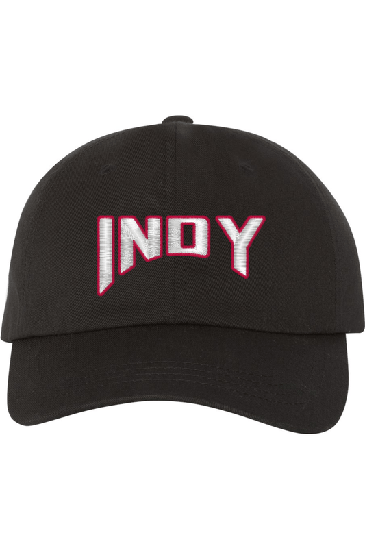Indiana University Indianapolis SC Embroidered Dad Hat Signature Lacrosse
