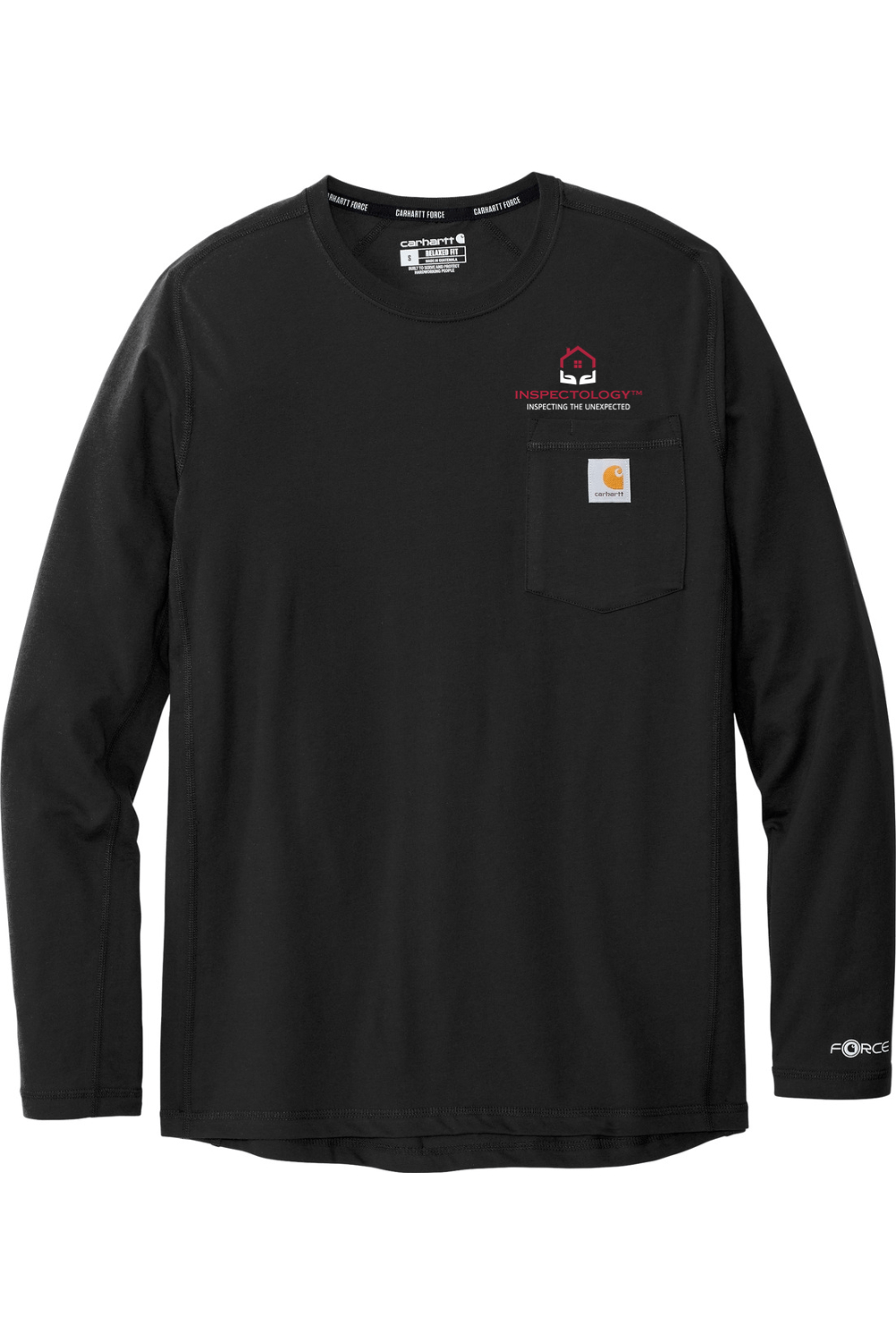 Inspectology Men's Carhartt Force Long Sleeve Pocket T-Shirt Signature Lacrosse