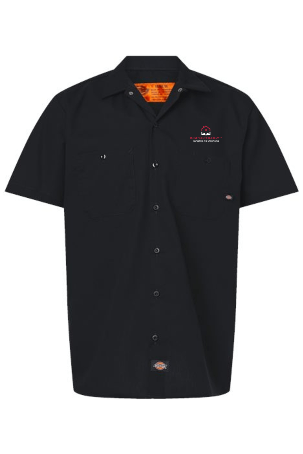 Inspectology Men's Dickies Industrial Short Sleeve Work Shirt Signature Lacrosse