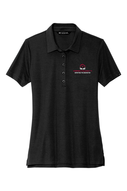 Inspectology Women's Embroidered Travis Mathew Ladies Oceanside Solid Polo Signature Lacrosse
