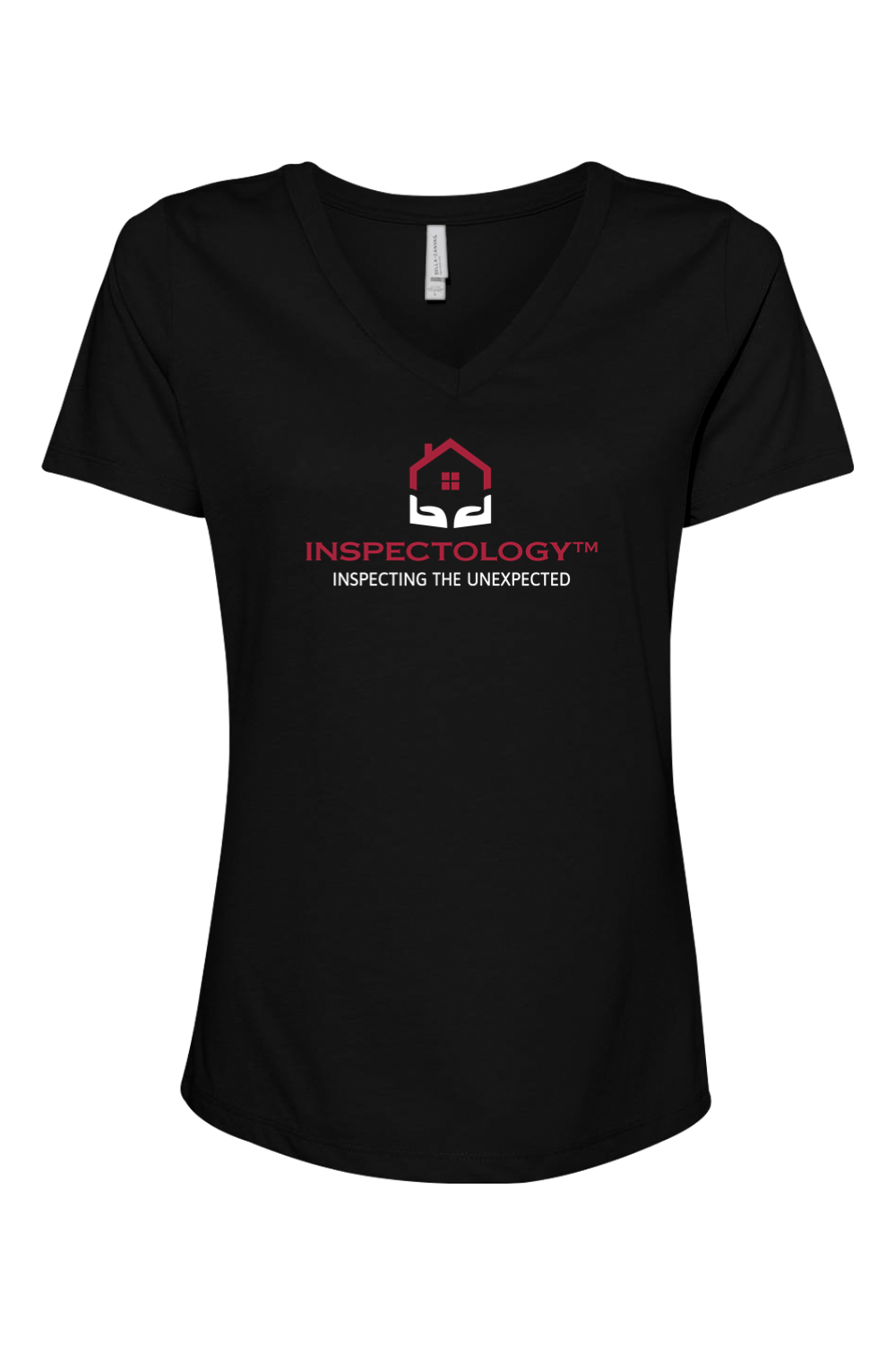 Inspectology Women's Relaxed V-Neck T-Shirt Signature Lacrosse