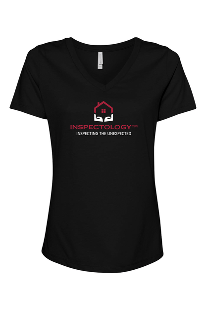 Inspectology Women's Relaxed V-Neck T-Shirt Signature Lacrosse