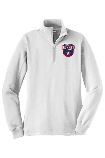 Ironmen Lacrosse Adult Women's Embroidered Quarter-Zip Pullover Signature Lacrosse