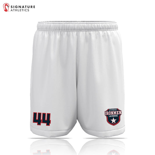 Ironmen Lacrosse Men's White Game Shorts Signature Lacrosse