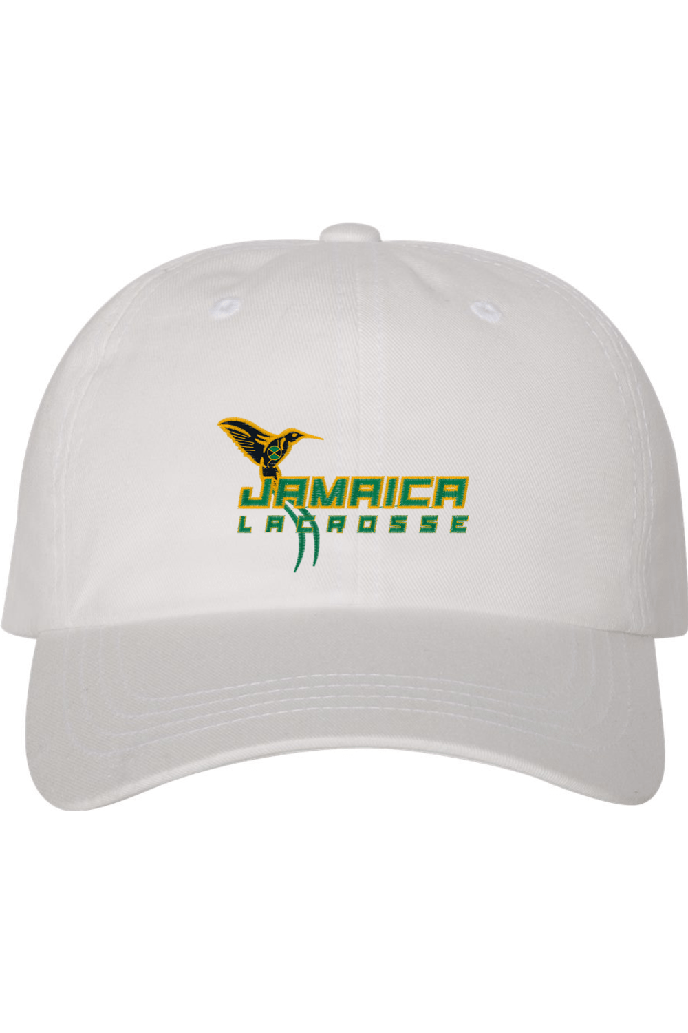 Jamaica Lacrosse Embroidered Dad Hat Signature Lacrosse
