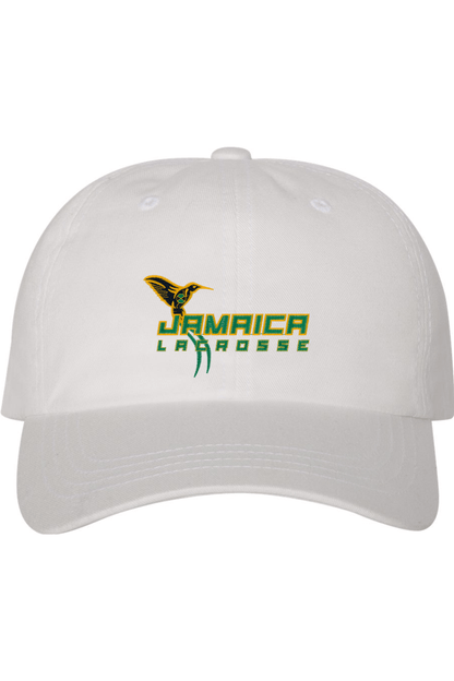 Jamaica Lacrosse Embroidered Dad Hat Signature Lacrosse