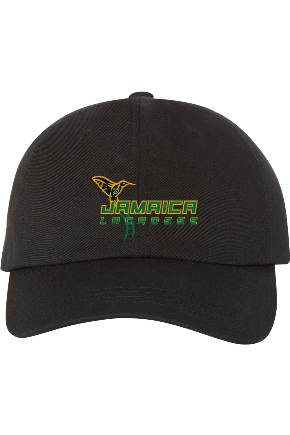 Jamaica Lacrosse Embroidered Dad Hat Signature Lacrosse