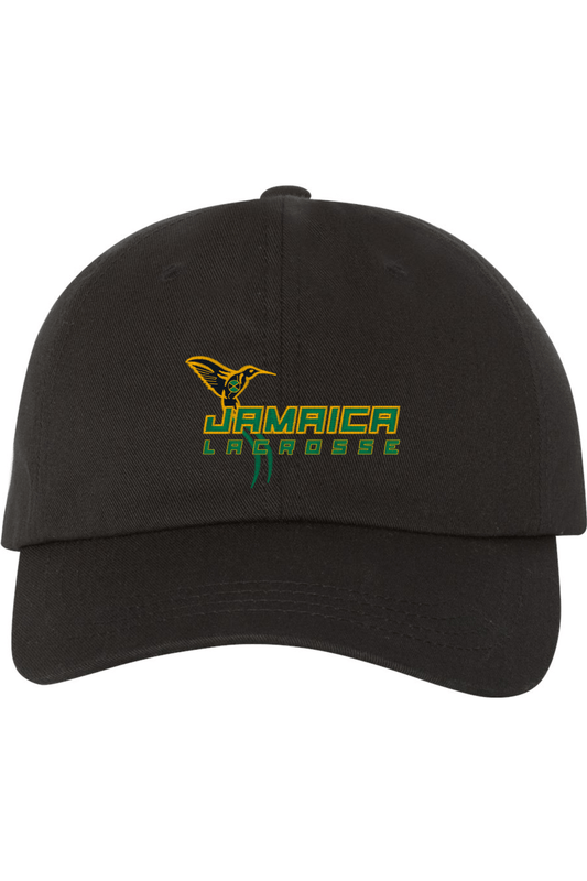 Jamaica Lacrosse Embroidered Dad Hat Signature Lacrosse