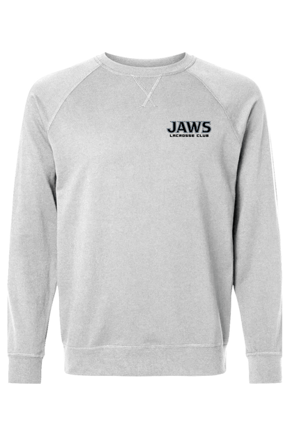 Jaws Lacrosse Adult Heavyweight Raglan Long Sleeve Signature Lacrosse