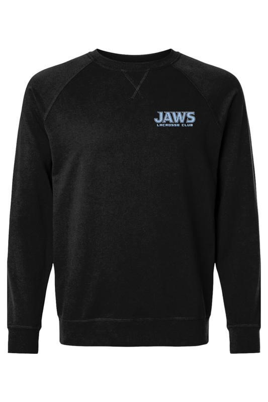 Jaws Lacrosse Adult Heavyweight Raglan Long Sleeve Signature Lacrosse