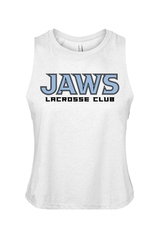 Jaws Lacrosse Bella + Canvas Women's Racerback Cropped Tank Signature Lacrosse