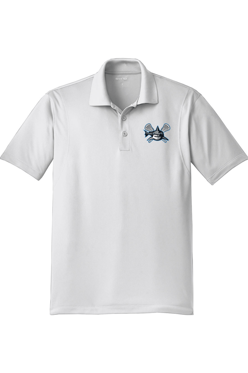 Jaws Lacrosse Club Adult Embroidered Athletic Polo Signature Lacrosse