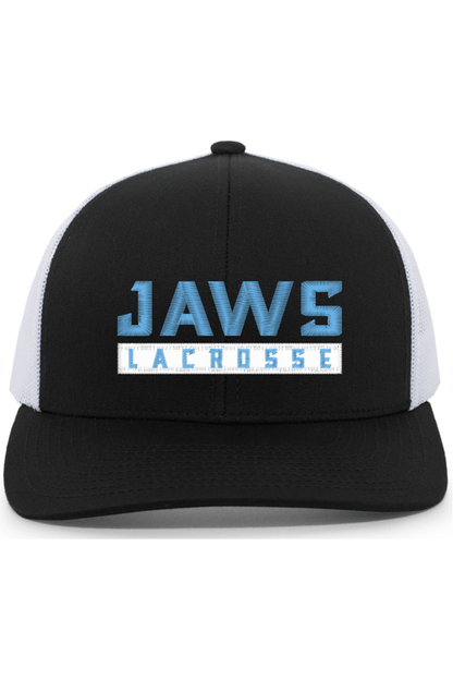 Jaws Lacrosse Club Embroidered Trucker Hat Signature Lacrosse