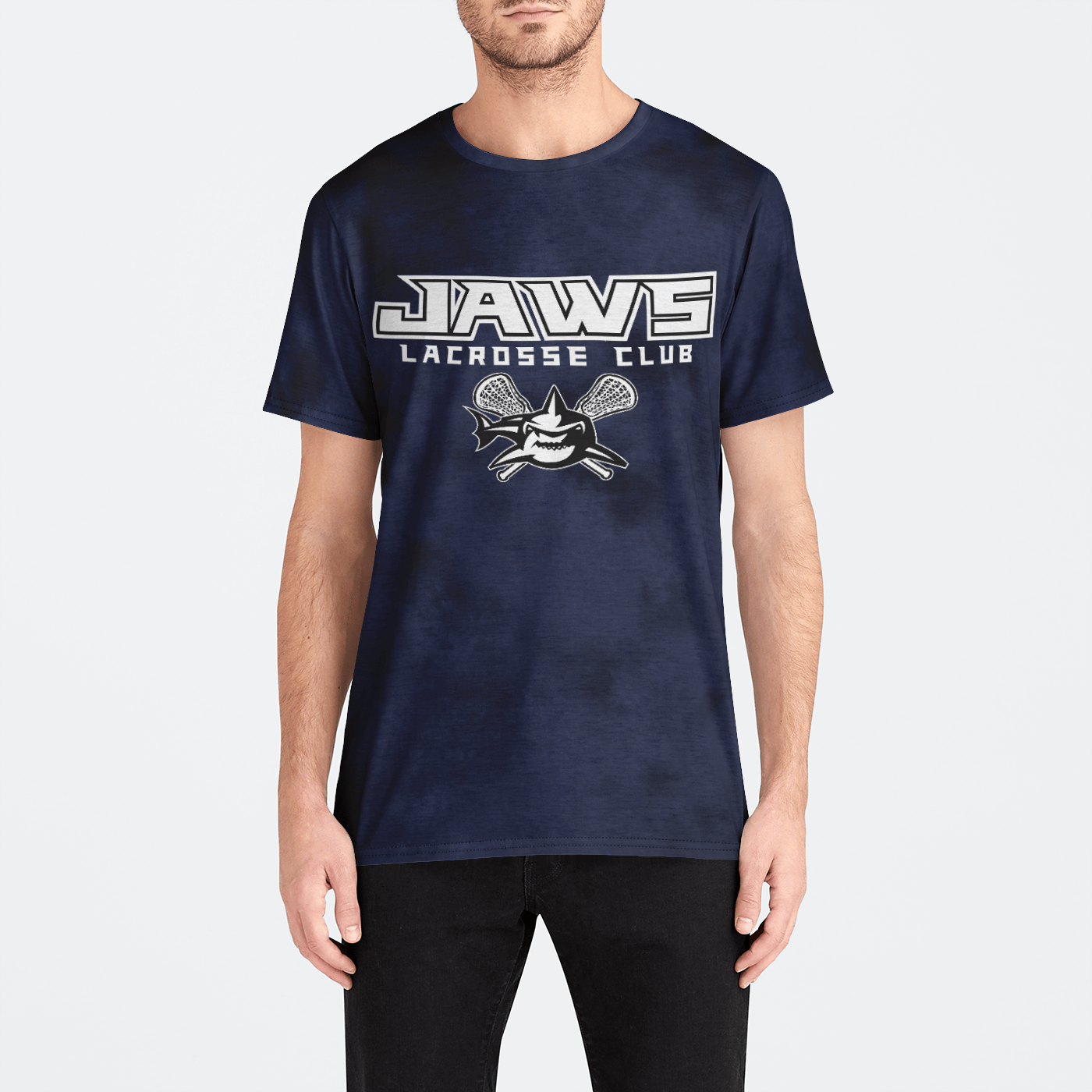 Jaws Lacrosse Club Men's Athletic T-Shirt Signature Lacrosse