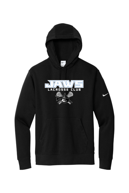 Jaws Lacrosse Club Nike Club Fleece Sleeve Swoosh Pullover Hoodie Signature Lacrosse