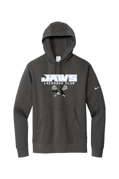 Jaws Lacrosse Club Nike Club Fleece Sleeve Swoosh Pullover Hoodie Signature Lacrosse