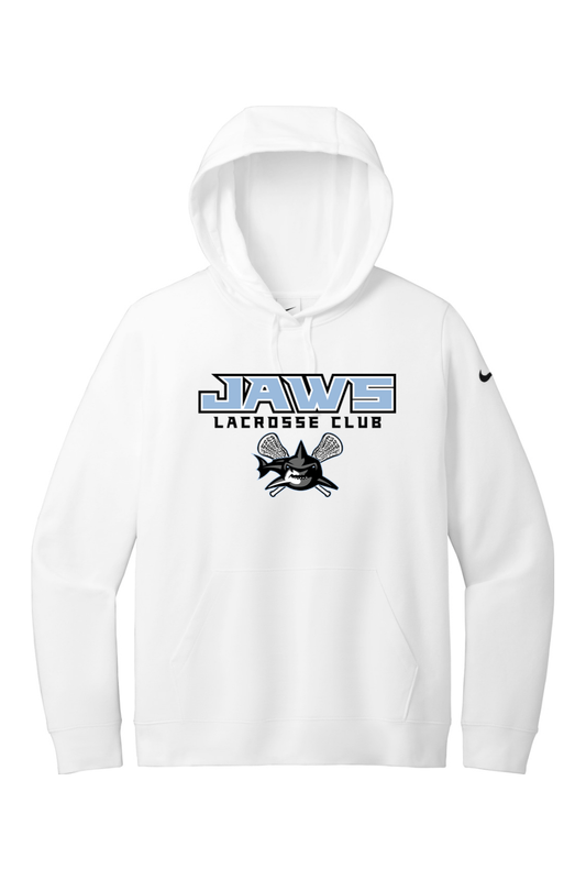 Jaws Lacrosse Club Nike Women's Club Fleece Sleeve Swoosh Pullover Hoodie Signature Lacrosse