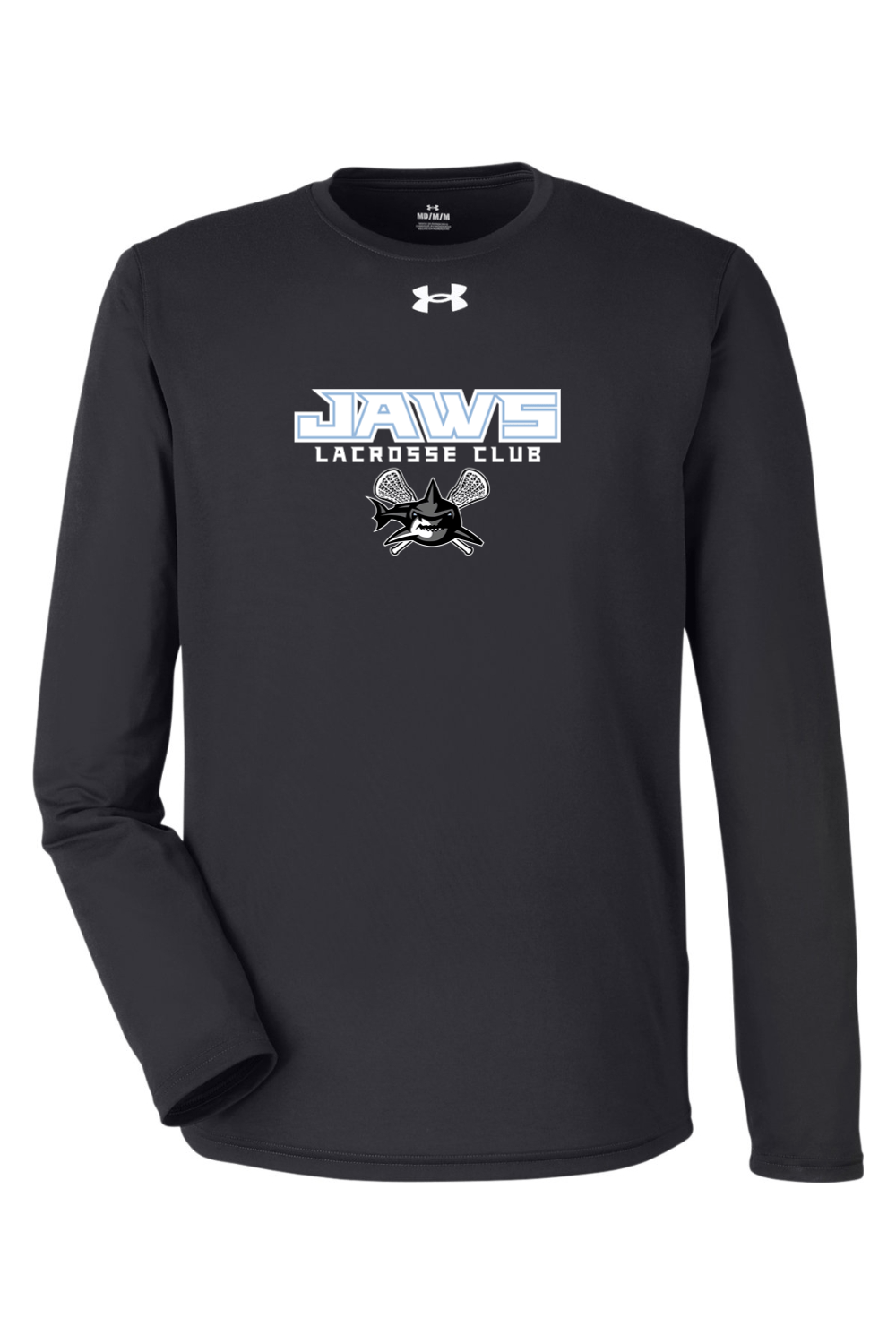 Jaws Lacrosse Club Under Armour Men's Team Tech Long-Sleeve T-Shirt Signature Lacrosse