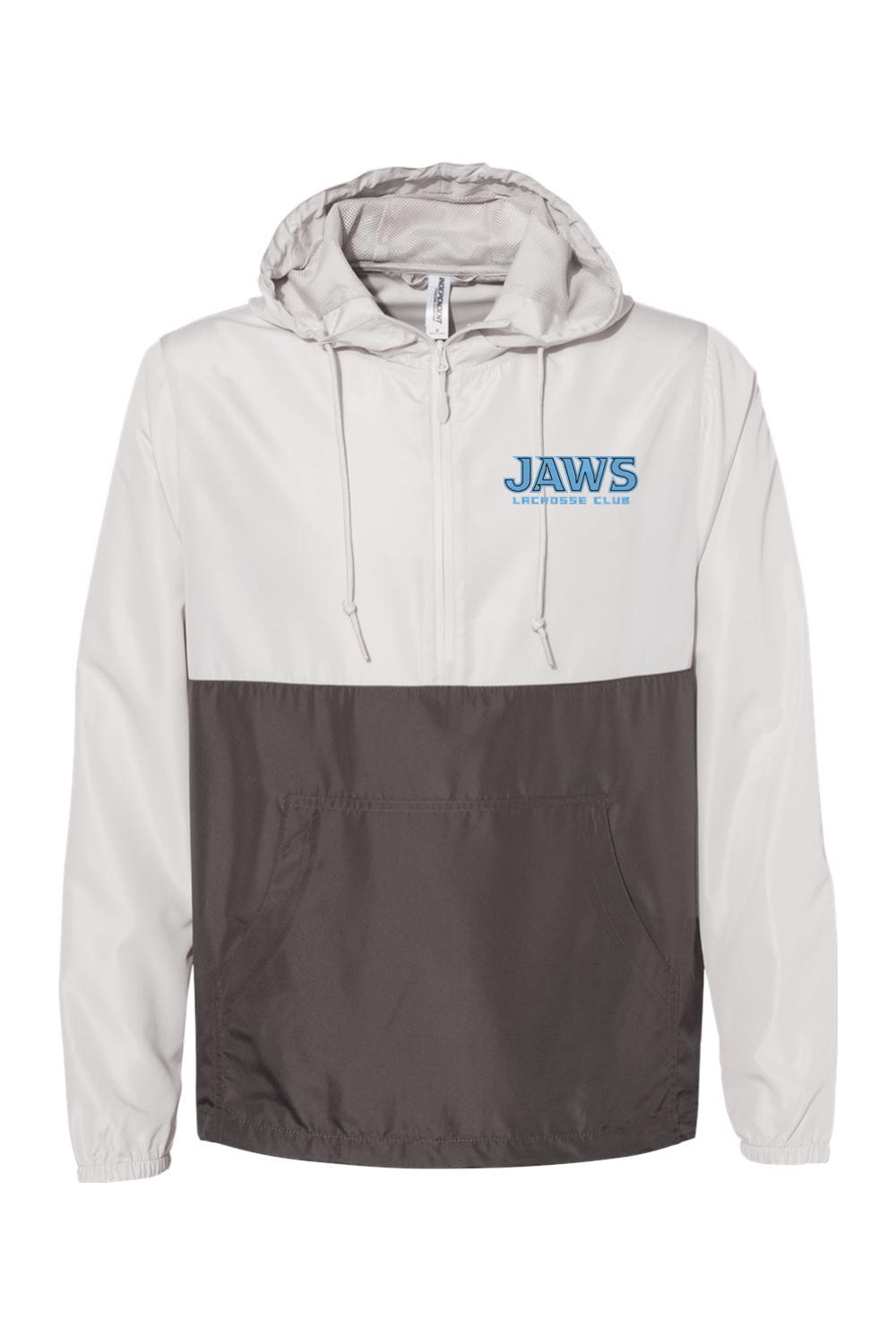Jaws Lacrosse Club Unisex Lightweight Quarter-Zip Windbreaker Pullover Jacket Signature Lacrosse