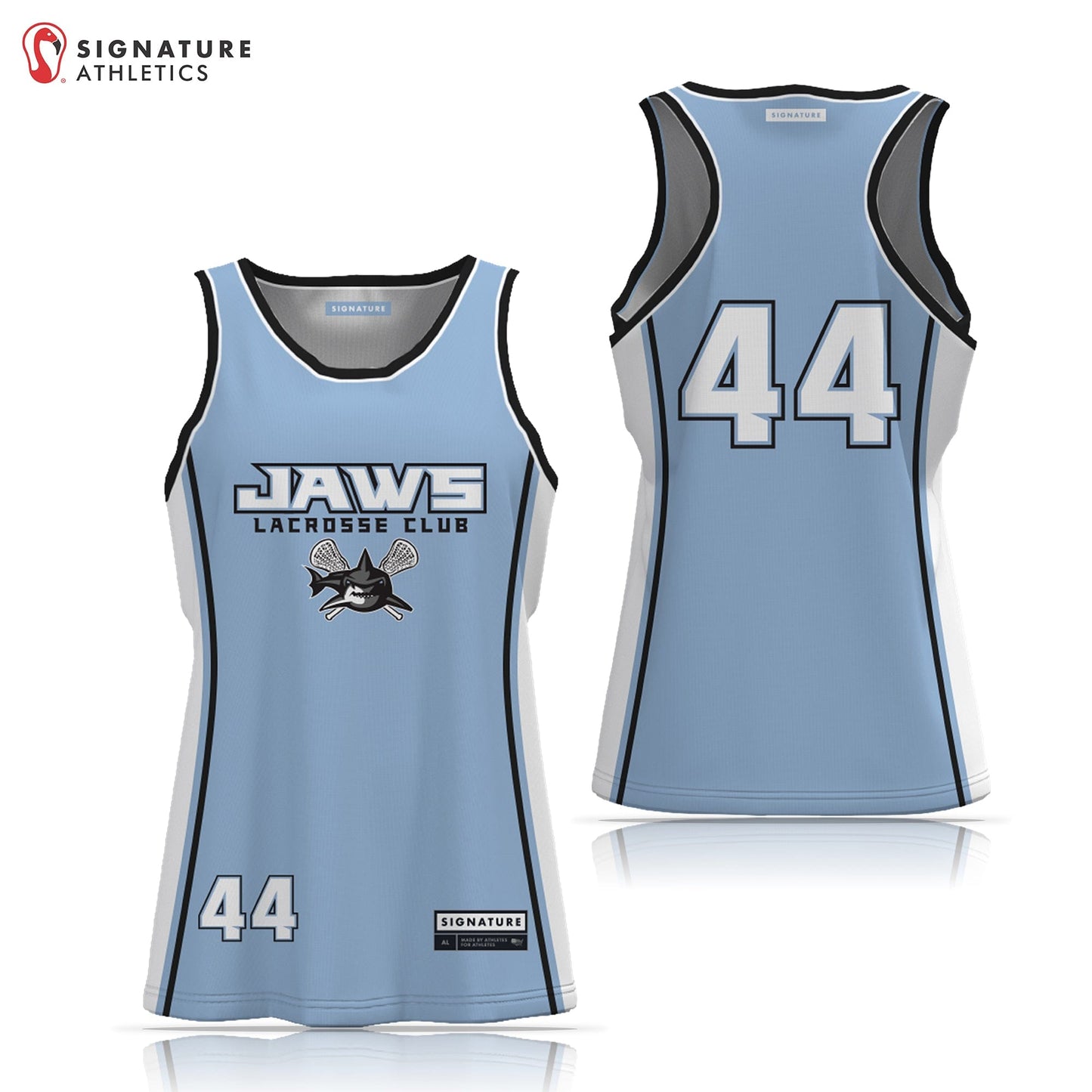 Jaws Lacrosse Club Women's 3 Piece Player Game Package Signature Lacrosse