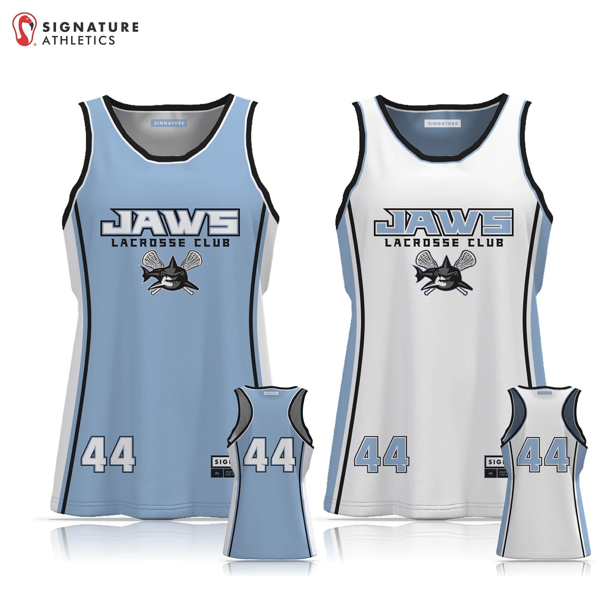 Jaws Lacrosse Club Women's 3 Piece Player Game Package Signature Lacrosse