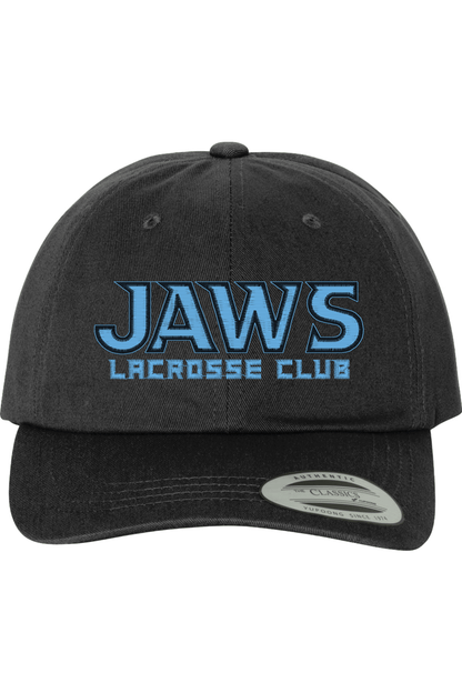 Jaws Lacrosse Embroidered Dad Hat Signature Lacrosse