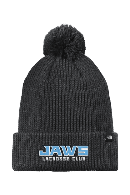 Jaws Lacrosse North Face Pom Beanie Signature Lacrosse