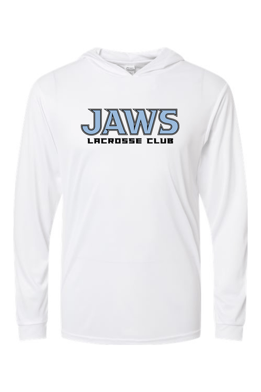 Jaws Lacrosse Paragon Bahama Performance Hooded Long Sleeve T-Shirt Signature Lacrosse