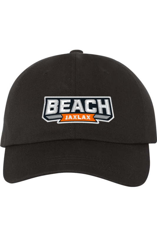 Jax Lax Beach Embroidered Dad Hat Signature Lacrosse