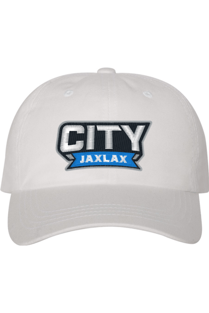 Jax Lax City Embroidered Dad Hat Signature Lacrosse