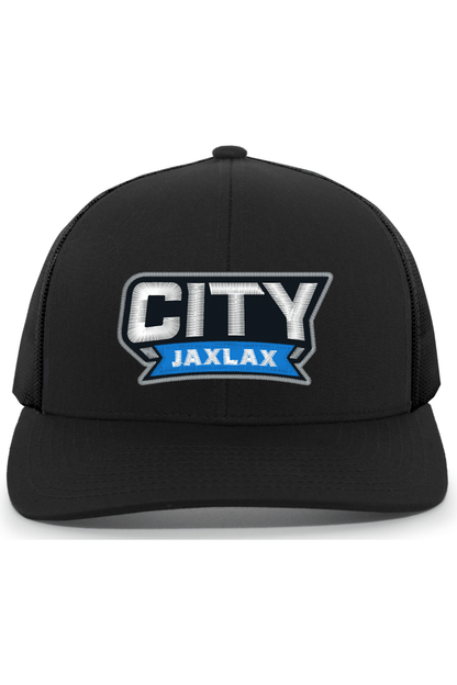 Jax Lax City Embroidered Trucker Hat Signature Lacrosse