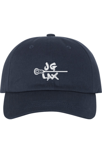 JG Lacrosse Embroidered Dad Hat Signature Lacrosse