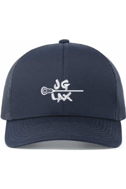 JG Lacrosse Embroidered Trucker Hat Signature Lacrosse