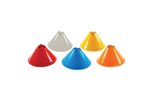 Jumbo Disc Cone (12/Pack) (Orange, Yellow, Blue, Red) Signature Lacrosse
