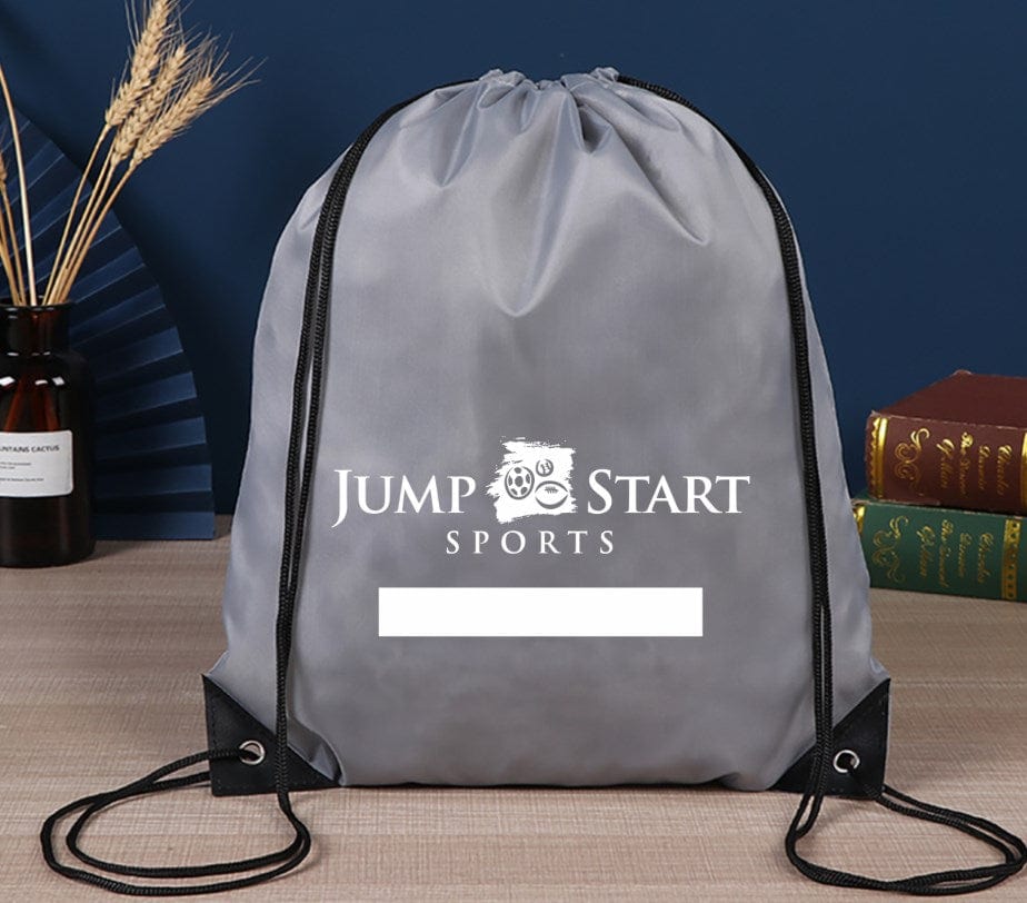 Jump Start Sports Drawstring Cinch Bags- Qty. 50 Bulk Pack Signature Lacrosse