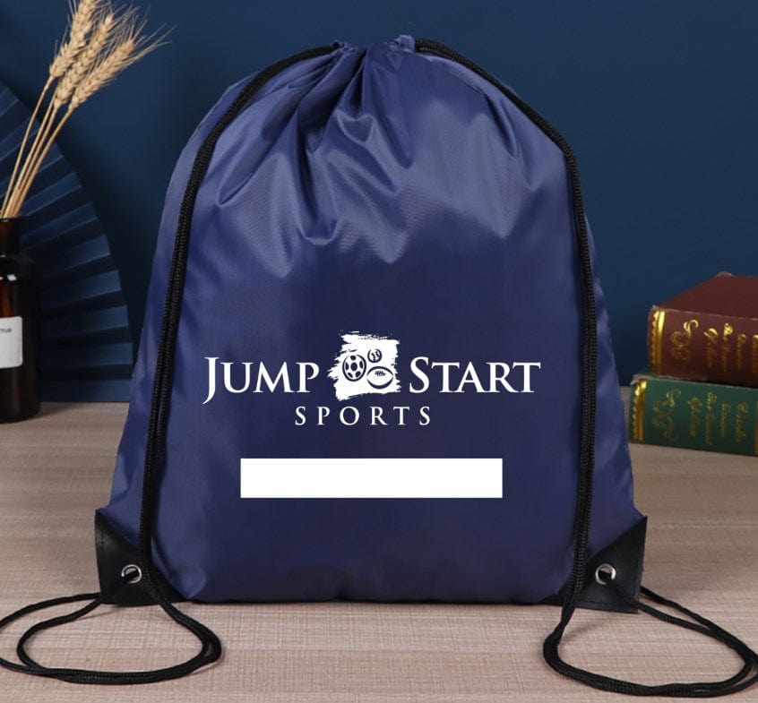 Jump Start Sports Drawstring Cinch Bags- Qty. 50 Bulk Pack Signature Lacrosse