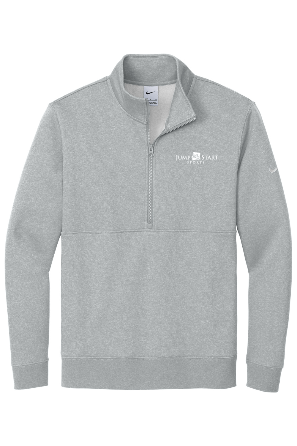 Jump Start Sports Nike Club Fleece Sleeve Swoosh 1/2-Zip Signature Lacrosse