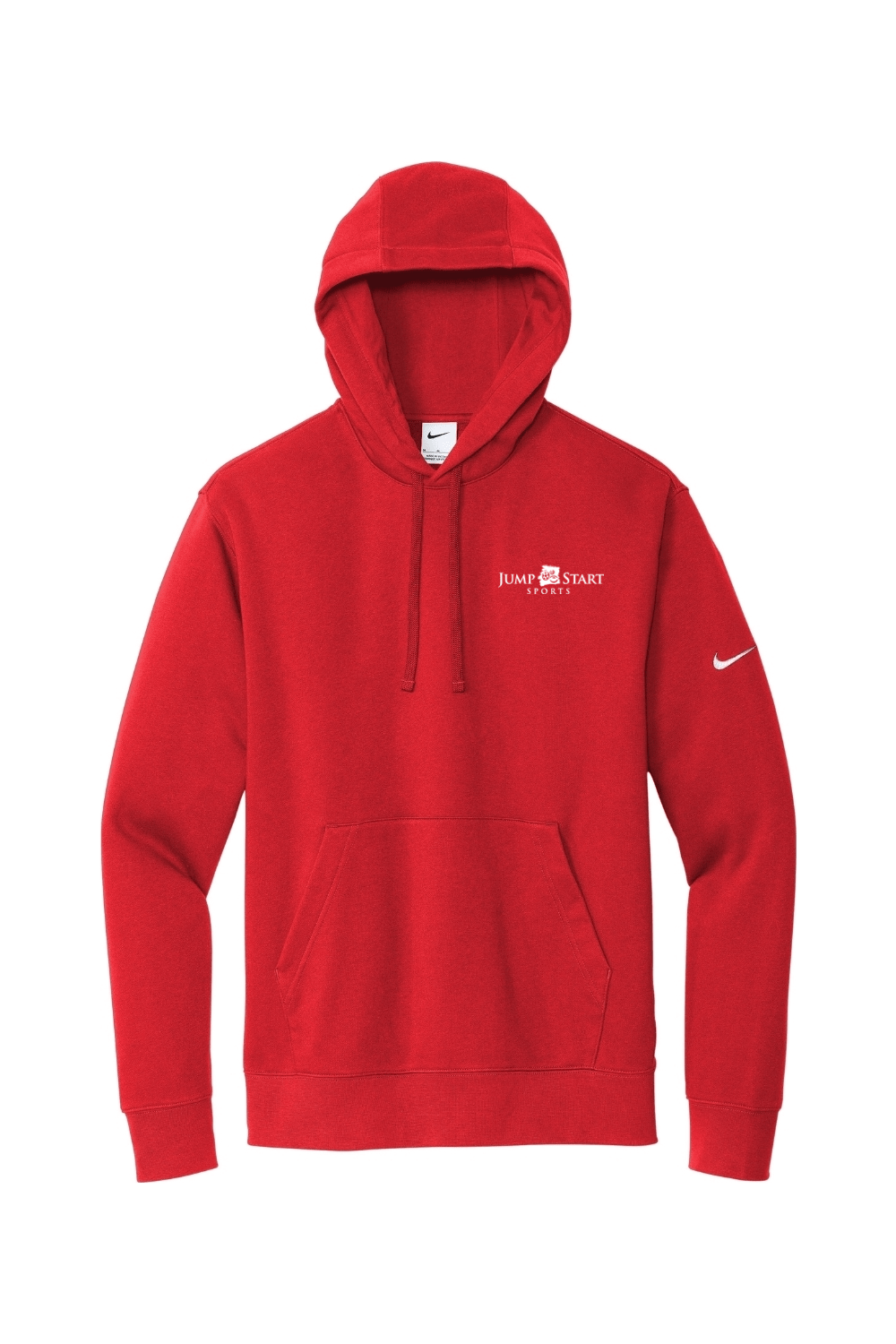 Jump Start Sports Nike Club Fleece Sleeve Swoosh Pullover Hoodie Signature Lacrosse
