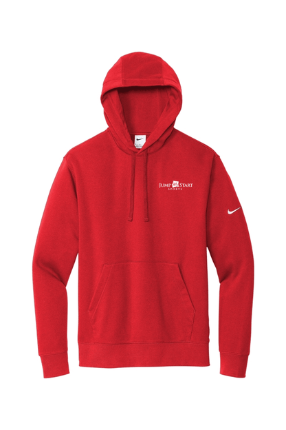 Jump Start Sports Nike Club Fleece Sleeve Swoosh Pullover Hoodie Signature Lacrosse