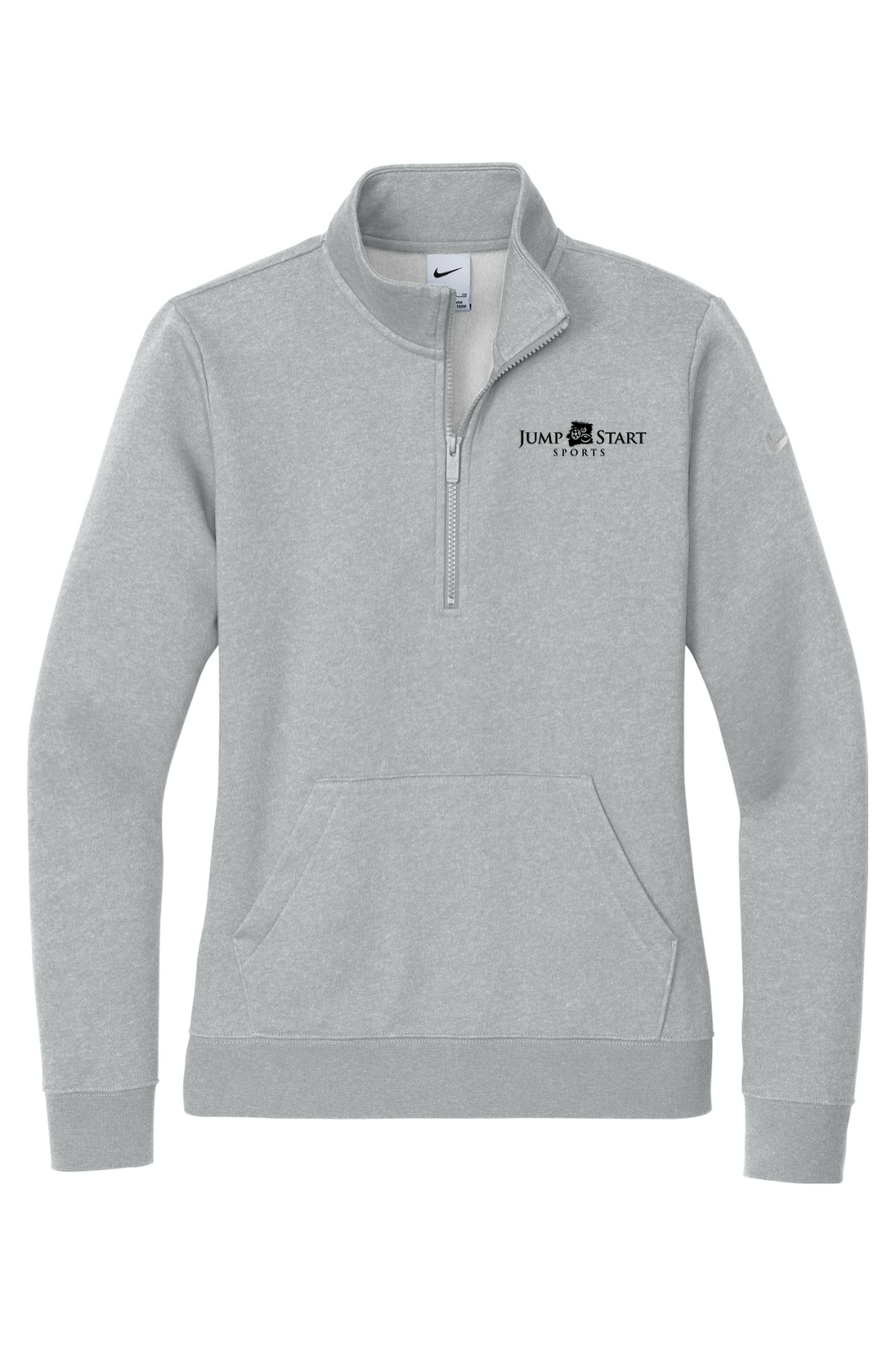 Jump Start Sports Nike Ladies Club Fleece Sleeve Swoosh 1/2-Zip Signature Lacrosse