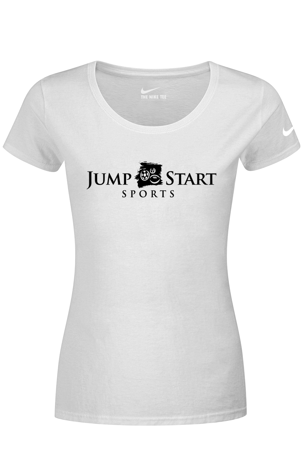Jump Start Sports Nike Ladies Dri-FIT Cotton/Poly Scoop Neck Tee Signature Lacrosse