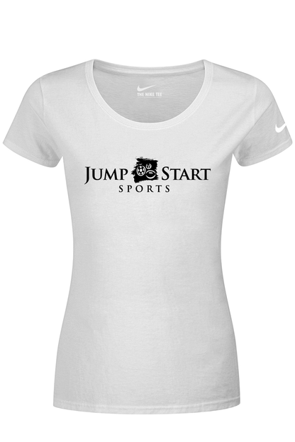 Jump Start Sports Nike Ladies Dri-FIT Cotton/Poly Scoop Neck Tee Signature Lacrosse