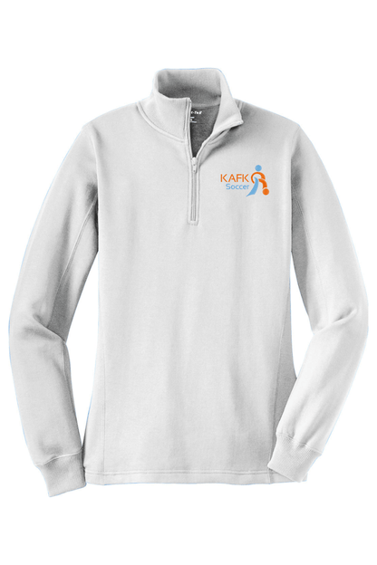 KAFK Soccer Adult Women's Embroidered Quarter-Zip Pullover Signature Lacrosse