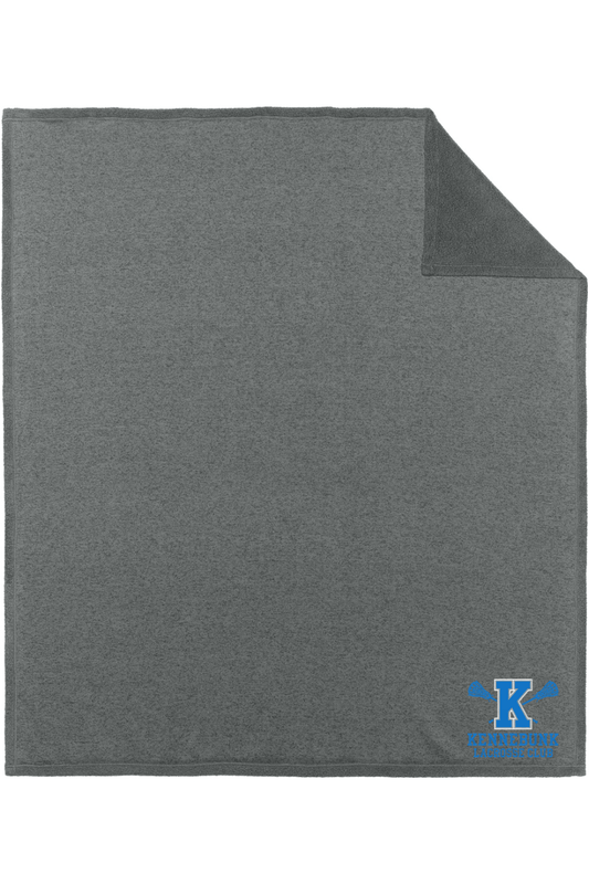 Kennebunk Lacrosse Arc Sweater Fleece Blanket Signature Lacrosse