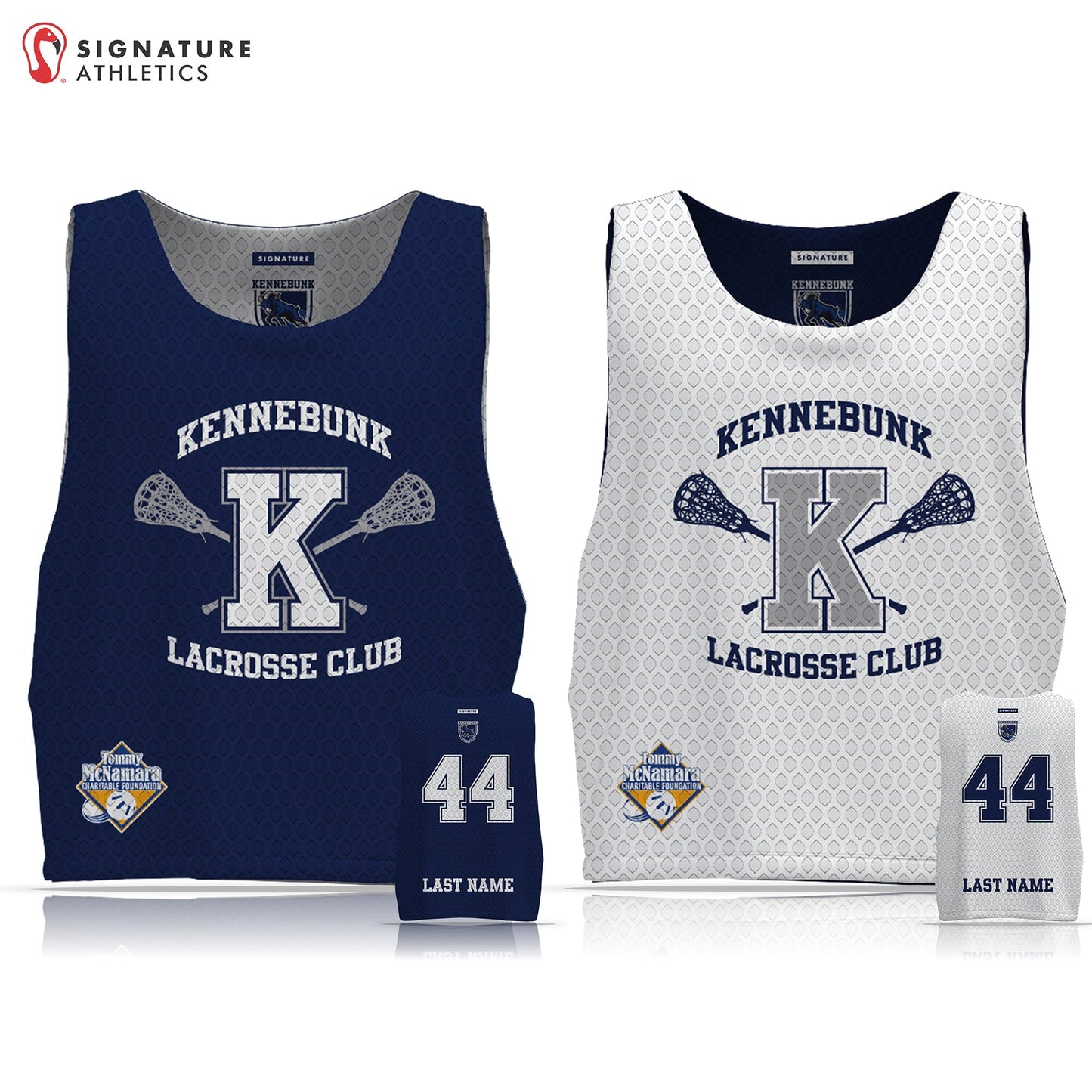 Kennebunk Lacrosse Club Men's Basic Tournament Pinnie: Boys 3/4 Signature Lacrosse