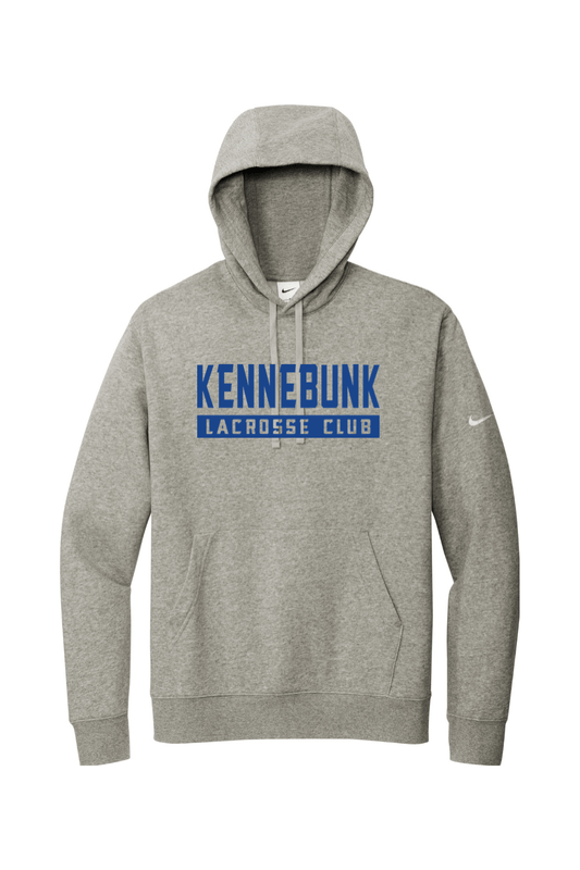 Kennebunk Lacrosse Nike Club Fleece Sleeve Swoosh Pullover Hoodie Signature Lacrosse