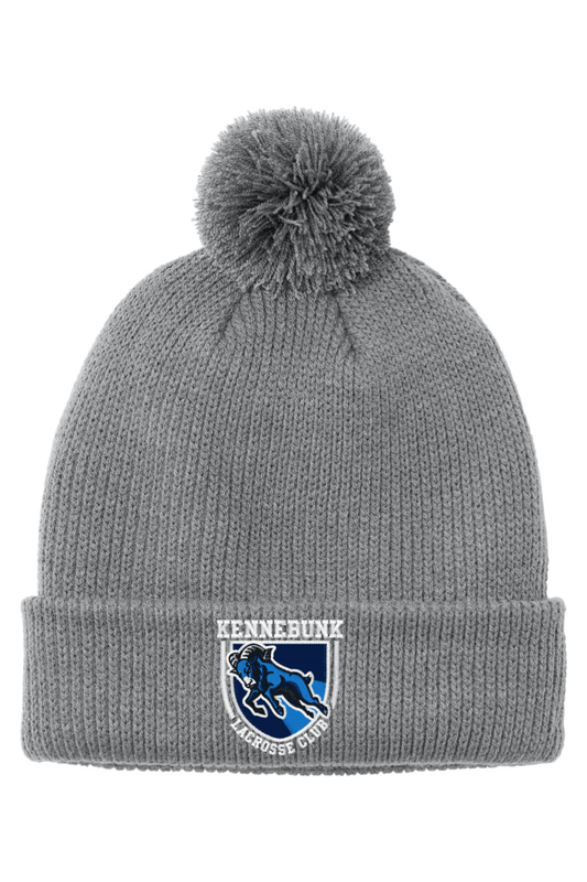 Kennebunk Lacrosse Port Authority Cozy Pom Beanie Signature Lacrosse